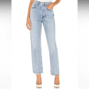 AGOLDE 90's Mid Rise Loose Fit Jean Snapshot Light Wash Size 23